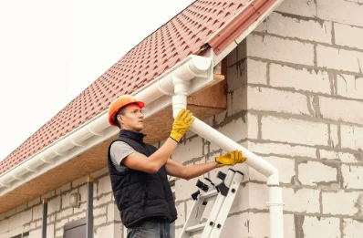 Pose et remplacement de gouttières à Drom